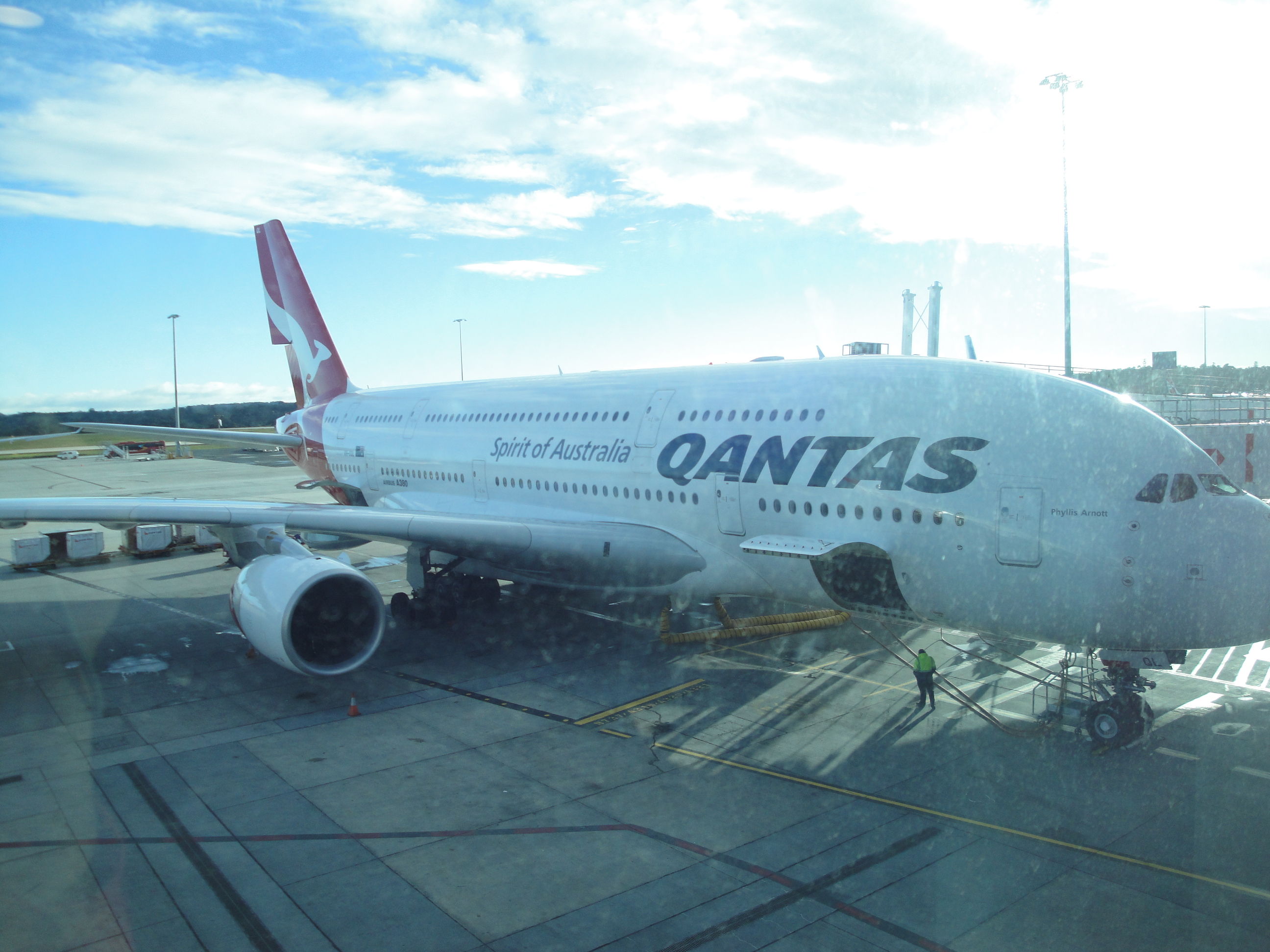 Qantas A380 at Melbourne Airport